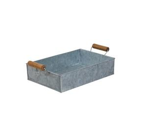 Bandeja de servicio de acero inoxidable con bandeja de plata pulida de la más alta calidad - Product Image 3