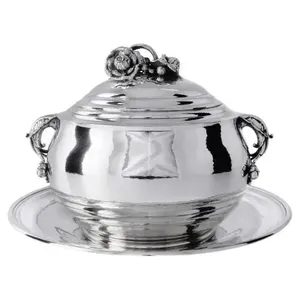 Elegant Classic Stainless <b>Steel</b> Casserole for Home Dining | Non-Stick & Durable Adds Style to Everyday Food Serving - Product Image 1