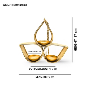 Handcrafted Vintage <b>Hanging</b> Luxury Candle <b>Holder</b> 7.5inch Metal Gold <b>Tealight</b> Candle <b>Holder</b> for Home Decor Outdoor Home Decor - Product Image 2