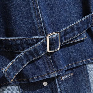 Chaleco de Mezclilla para Hombre con Cuello Alto, Diseño Nuevo, Logotipo Personalizado, Sin Mangas, Ligero, Informal, para Invierno - Product Image 6