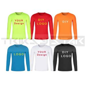 Personnalisable Ringer Neck Tricoté T-Shirt À Manches Courtes Séchage Rapide Respirant Écologique 100% Coton Fitness Sports Chemise En Plein Air - Product Image 1