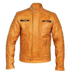 Chaquetas clásicas de piel sintética para hombre, moda Vintage, color negro - Product Image 3