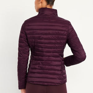 Chaqueta acolchada de diseño personalizado OEM, abrigos de plumón de alta calidad para invierno, chaqueta larga acolchada para mujer. - Product Image 6