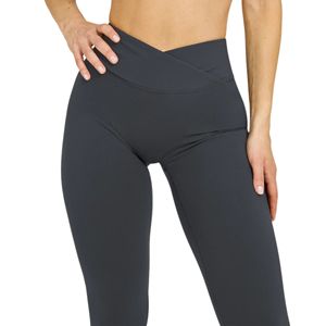 Women's High Waisted V Shape Yoga <b>Leggings</b> Tummy Control <b>Butt</b> <b>Lifting</b> Naked Feel Gym Workout Tights Solid Quick Dry - Product Image 5