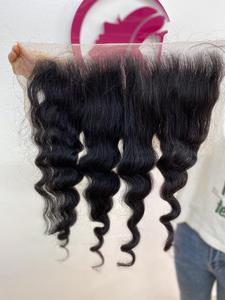 ผมต่อแบบมนุษย์เวียดนามสำหรับผมสีเข้มกว่าผมแท้แบบ100% ผมด้านหน้าและส่วนปิดแบบตรง - Product Image 5