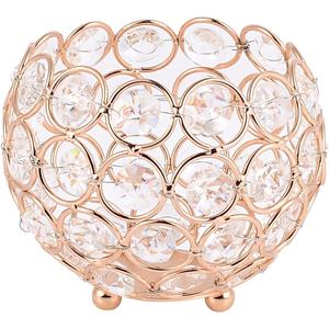 Vela votiva de Metal y cristal de Color dorado de lujo para Navidad, Halloween, Pascua y decoración de boda, Decoración de mesa - Product Image 4