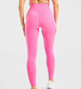 Women's Seamless Four-Way Stretch Yoga <b>Leggings</b> High Waist Elastic Scrunch Butt Quick Dry Full <b>Length</b> Fitness Gym Pants - Product Image 2