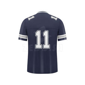 Camiseta de fútbol americano de último estilo, ropa deportiva con mangas cortas, transpirable y de talla grande, características MOQ bajo a la venta - Product Image 2