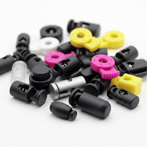 ตัวล็อคเชือกพลาสติก PP แบบทาสี ตัวรัดเชือกแบบปรับได้ ขนาดปรับแต่งได้ สำหรับใช้กับเสื้อผ้า ยี่ห้อ HXZY สำหรับงานเย็บปักถักร้อย - Product Image 6