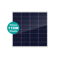 Módulos fotovoltaicos solares fotovoltaicos eficientes de 90W, 100W, 110W, celdas monocristalinas negras, 60-72 celdas, 182mm, precio bajo, venta al por mayor, tipo PERC
