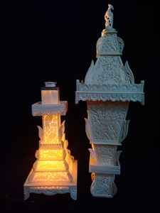 Lámpara de hueso de animal hecha a mano natural lámpara de hueso de búfalo hecha a mano de alta calidad lámpara de mesa de hueso hecha a mano - Product Image 5