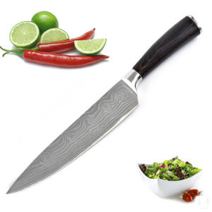 มีดเชฟดามัสกัสทำจากเหล็กสแตนเลสคุณภาพสูงคมสุดหรูมีบริการ OEM ODM - Product Image 1