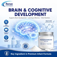 Acide N-acétylneuraminique de haute pureté, acide sialique, poudre cristalline blanche pour complément alimentaire et aliments fonctionnels