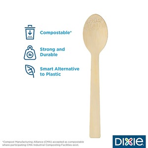 Cuillère en bambou compostable Dixie, marron, 1000/boîte (ANSBAM) - Product Image 2