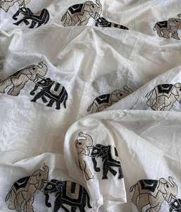 Chanderi Pashmina Saree Rich Look Weaving Butti in Whole Saree Running Blouse Qualité supérieure au prix d'usine - Product Image 3