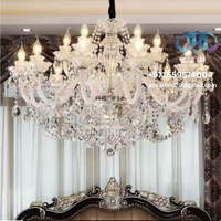 Candelabro de cristal clásico de lujo para Villa Hotel elegante luz de techo colgante medio para EE. UU. Emiratos Árabes Unidos Arabia Saudita Qatar Kuwait