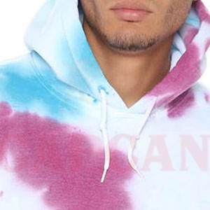 Nouveau Couple ample coton à manches longues pull à capuche hiver polaire agneau cravate colorant Logo personnalisé approvisionnement en gros - Product Image 2