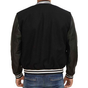 Fabricant personnalisé de vestes d'université Letterman en cuir de baseball vintage d'hiver et d'automne de haute qualité pour hommes - Product Image 6