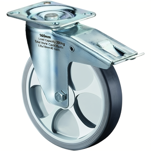 Ruedas para Muebles con Capacidad de Carga de 160 mm y 200 kg, con Bloqueo Total, de Plástico, 135x110 mm, Ruedas BS - Product Image 3