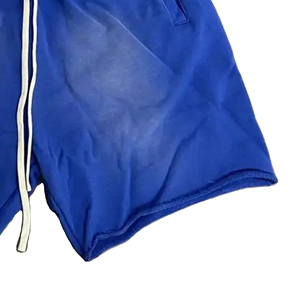 กางเกงขาสั้นผ้าฝ้ายซับเหงื่อสำหรับฤดูร้อนที่เหมาะกับชายและหญิงกางเกงขาสั้นแนวสตรีทผ้าคอตตอน100% สีทึบลายกลาง3XL แนวสตรีท - Product Image 5