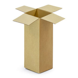 Caja de Cartón Rígido de Una Sola Pared 15x12x36.5cm Forma de Avión Laminado UV Brillante 100% Reciclado Corrugado Personalizable Reciclable - Product Image 1