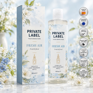 Lámpara Catalítica de Aire Fresco con Fragancia de Marca Privada 250ml OEM |   Recambio de Fragancia para Lámparas Catalíticas |   España UE - Product Image 1