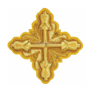 Diseño OEM bordado a mano Iglesia Cruz seda estilo religioso impreso y hecho a mano técnica disponible a precio al por mayor - Product Image 6