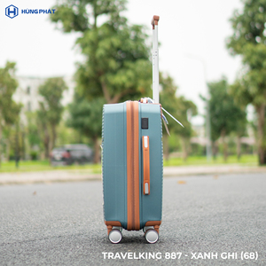 Bonne qualité 887 Pp valises poignée en alliage d'aluminium valise en aluminium Double roues silencieuses ensembles de bagages 3 pièces Hung Phat - Product Image 3