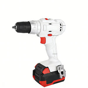 Taladro de impacto inalámbrico sin escobillas de 20 V, velocidad única, alto torque, con batería, luz LED, sistema de parada rápida, herramienta de inicio OEM - Product Image 1