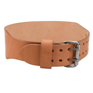 Cinturón de Levantamiento de Pesas de Cuero Vacuno Resistente y Transpirable de Nuevo Diseño, Equipo de Fitness con Doble Hebilla para Entrenamiento de Fuerza y Potencia - Product Image 1