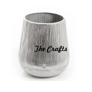 Exclusive Quality Aluminium Silver Color Flower <b>Vase</b> For Wedding Events <b>Decoration</b> <b>Vase</b> Flower Pot At Affordable Prices - Product Image 1