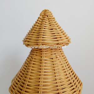 Artesanía decorativa de árbol de Navidad de ratán artesanal para el hogar decoraciones de Navidad artesanía de regalo - Product Image 5