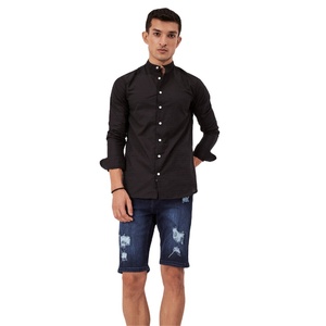 <b>Men</b> Denim Shorts Distressed Washed 100% Cotton <b>Stretch</b> Casual Summer Streetwear Vintage Slim Fit Ripped Custom ODM - Product Image 2