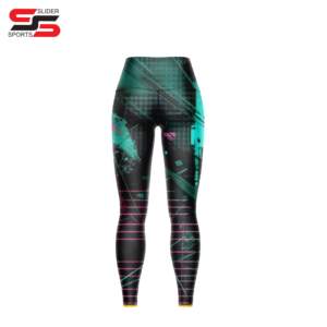 Leggings personnalisés sublimés, taille haute, respirants, pantalons de yoga, collants de sport et de fitness - Product Image 3