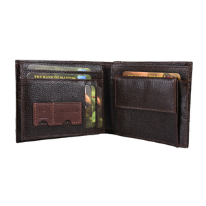 Portefeuille Homme en Cuir PU Personnalisable avec Logo, Style Vintage, Court, Multifonction, Porte-Cartes RFID, Design Mince, Fermeture à Bouton, Ouverture à Rabat - Product Image 2