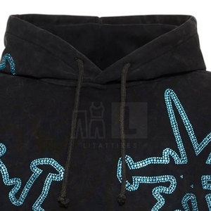 Oferta Especial: Sudaderas con Capucha para Hombre, Nueva Colección de Invierno, 100% Algodón, Transpirables, Estilo Urbano, con Pedrería - Product Image 3