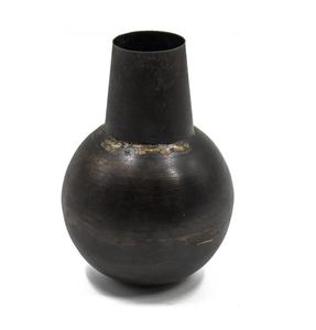 Jarrón Moderno de Metal Martillado Negro Mate, Maceta Decorativa de Hierro para Decoración del Hogar, Centro de Mesa para Bodas y Adorno de Mesa de Lujo - Product Image 6