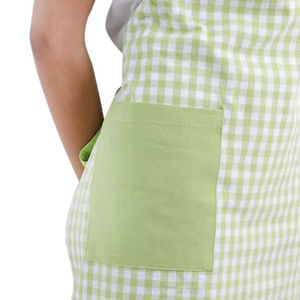 100% Cotton Yarn-Dyed Bib <b>Apron</b> Grey Waist Bib Food Cooking Salon Barber Garden BBQ PE LDPE PU <b>PVC</b> Denim Fabric Polyester - Product Image 1