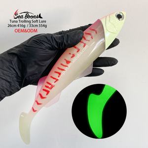 Nuovo 26cm grande 33cm di plastica grande gioco di <span class=keywords><strong>mare</strong></span> <span class=keywords><strong>mare</strong></span> pesce di <span class=keywords><strong>mare</strong></span> morbido <span class=keywords><strong>esca</strong></span> in metallo testa da <span class=keywords><strong>pesca</strong></span> <span class=keywords><strong>esca</strong></span> morbida <span class=keywords><strong>esca</strong></span> morbida - Product Image 5