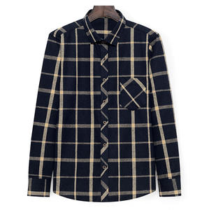 Conception Oem personnalisé hommes 100% coton automne hiver chemise à manches longues décontracté flanelle à carreaux Streetwear chemises pour hommes - Product Image 5