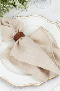 Juego de 4 Anillos para Servilletas de Madera Hechos a Mano para Decoración de Mesa Moderna y Tradicional - Product Image 4