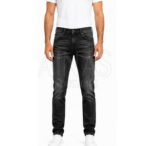 Jeans de Alta Calidad para Hombre, Corte Slim Casual, Mezcla de Algodón Suave, Tela Elástica Ligera, Pierna Recta, para Viajes, Uso Diario y Actividades al Aire Libre - Product Image 4