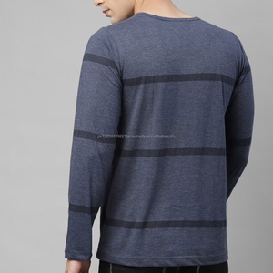 Camiseta de Hombre de Alta Calidad, Tejida, Formal, de Manga Corta, Corte Regular, Color Sólido Estampado, 2026 - Product Image 4