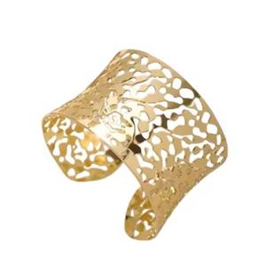 Beau porte-serviettes en métal doré pour mariages et occasions spéciales pour décor de fête d'hôtel à la maison - Product Image 5