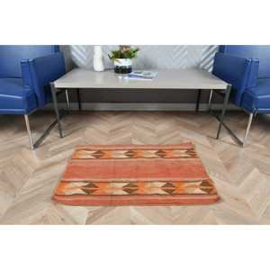 พรมตุรกีวินเทจ ขนาด 1.8x2.7 ฟุต (55x83 ซม.) พรมลายดอกไม้สีแดงคิลิม - Product Image 3