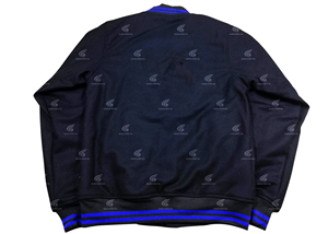 แจ็กเก็ตผ้าขนสัตว์ทรงตัวอักษรสีทึบสำหรับผู้ชายแจ็คเก็ตสไตล์ลำลอง - Product Image 3