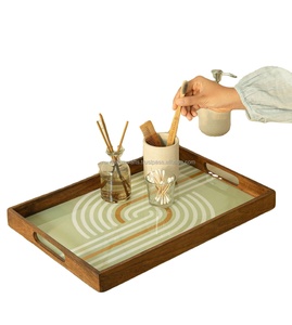 ถาดไม้ไผ่และไม้ถาดชาและของหวานจานอาหารไม้ราคาไม่แพงจากงานฝีมือสุดหรู - Product Image 1