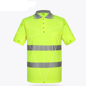 Ropa de trabajo para hombre Camisa DE SEGURIDAD reflectante Uniforme Hi Viz Polo Camiseta de seguridad amarilla con logotipo personalizado - Product Image 3