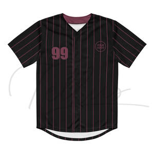 Tenues de baseball pour jeunes, logo personnalisé, couleur respirante, haute qualité, 100% polyester, évacuation de l'humidité, vêtements d'équipe sportive, nouveauté - Product Image 1