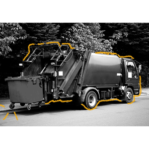 Camión de basura industrial OEM/ODM con capacidad de 8m3 y compresión en venta - Product Image 3